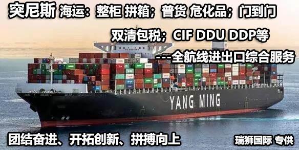 突尼斯拼箱價(jià)格 突尼斯海運(yùn)整柜代理 突尼斯散貨拼箱價(jià)格 突尼斯船期查詢國際物流貨運(yùn)代理